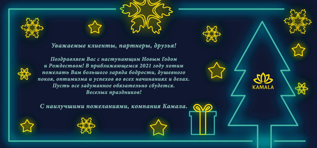 поздравление с новым годом от компании Камала Софт поздравление с новым годом от компании Камала Софт